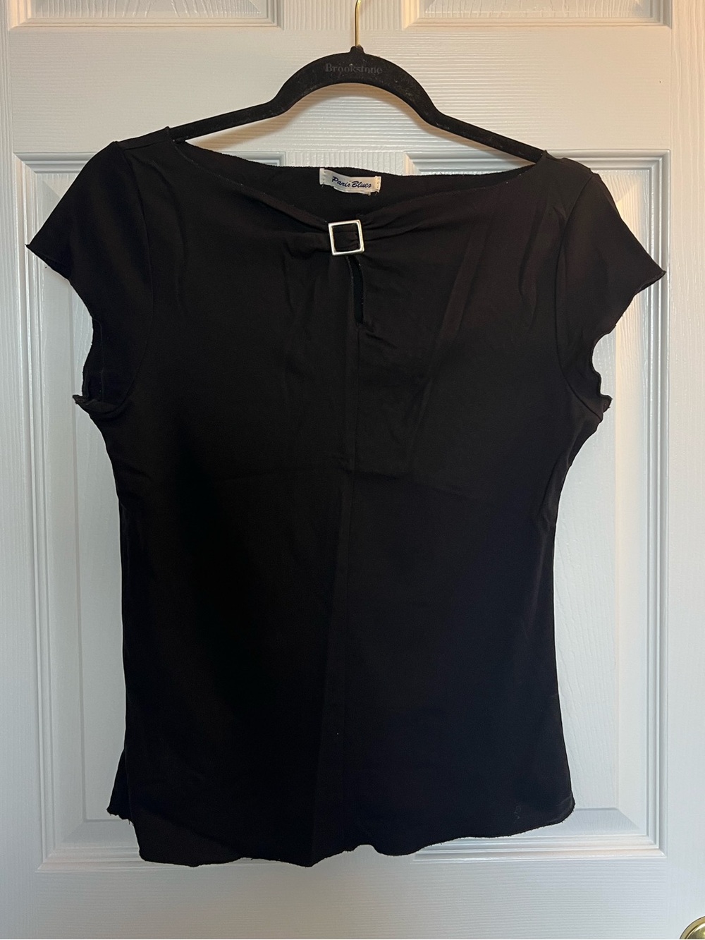 Vintage Paris Blues Black Top